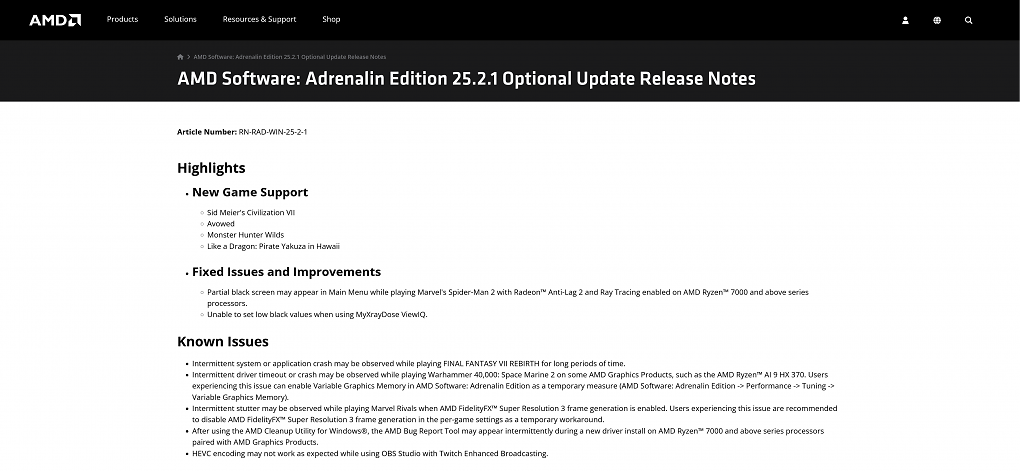 Release Notes