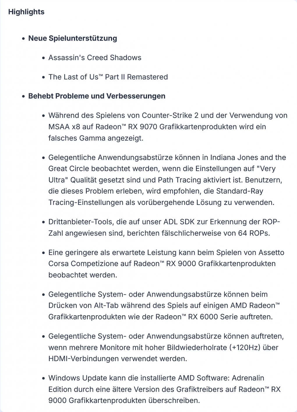 Release Notes