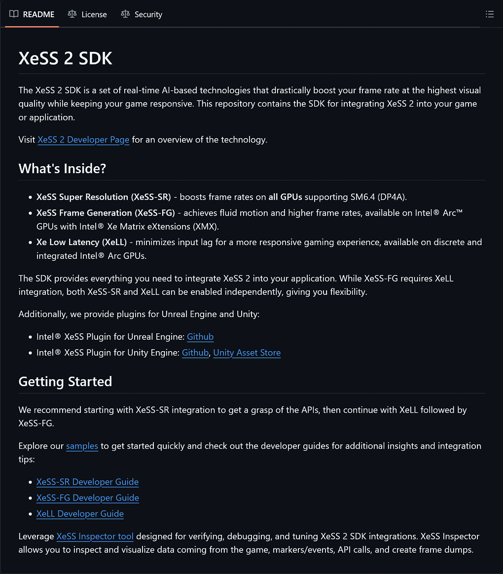 XeSS 2 SDK
