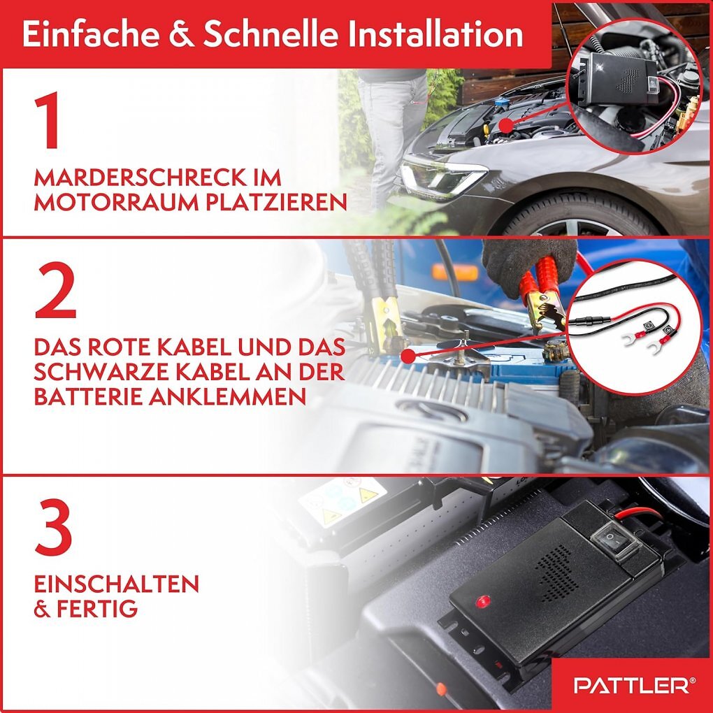 Installation in drei Schritten