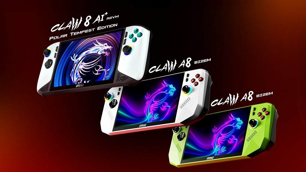 Die Claw-Handheld-Konsolen von MSI