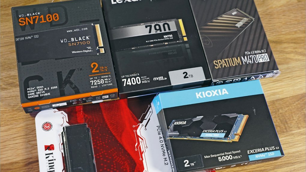 Günstige SSDs mit PCIe 4.0 im Vergleich zu PCIe-5.0-SSDs