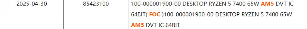 Ryzen 5 7400