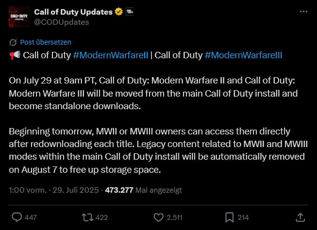 Wider den Irrsinn: Game-Launcher von Call of Duty soll schlanker werden (2)