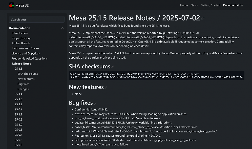 Mesa 25.1.5