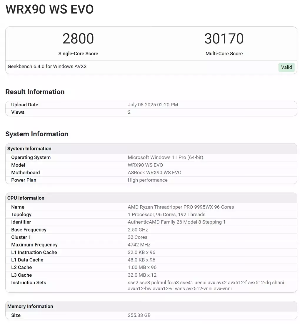AMD Ryzen Threadripper Pro 9995WX (2)