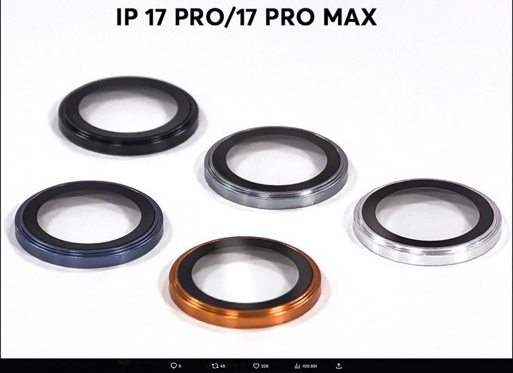 iPhone 17 Pro: Leak enthüllt mögliche neue Farbvarianten (2)