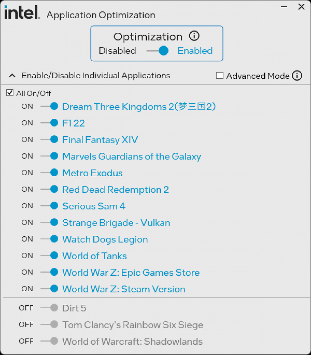 Intel: APO soll nicht tot sein, neues Spiele-Update bald