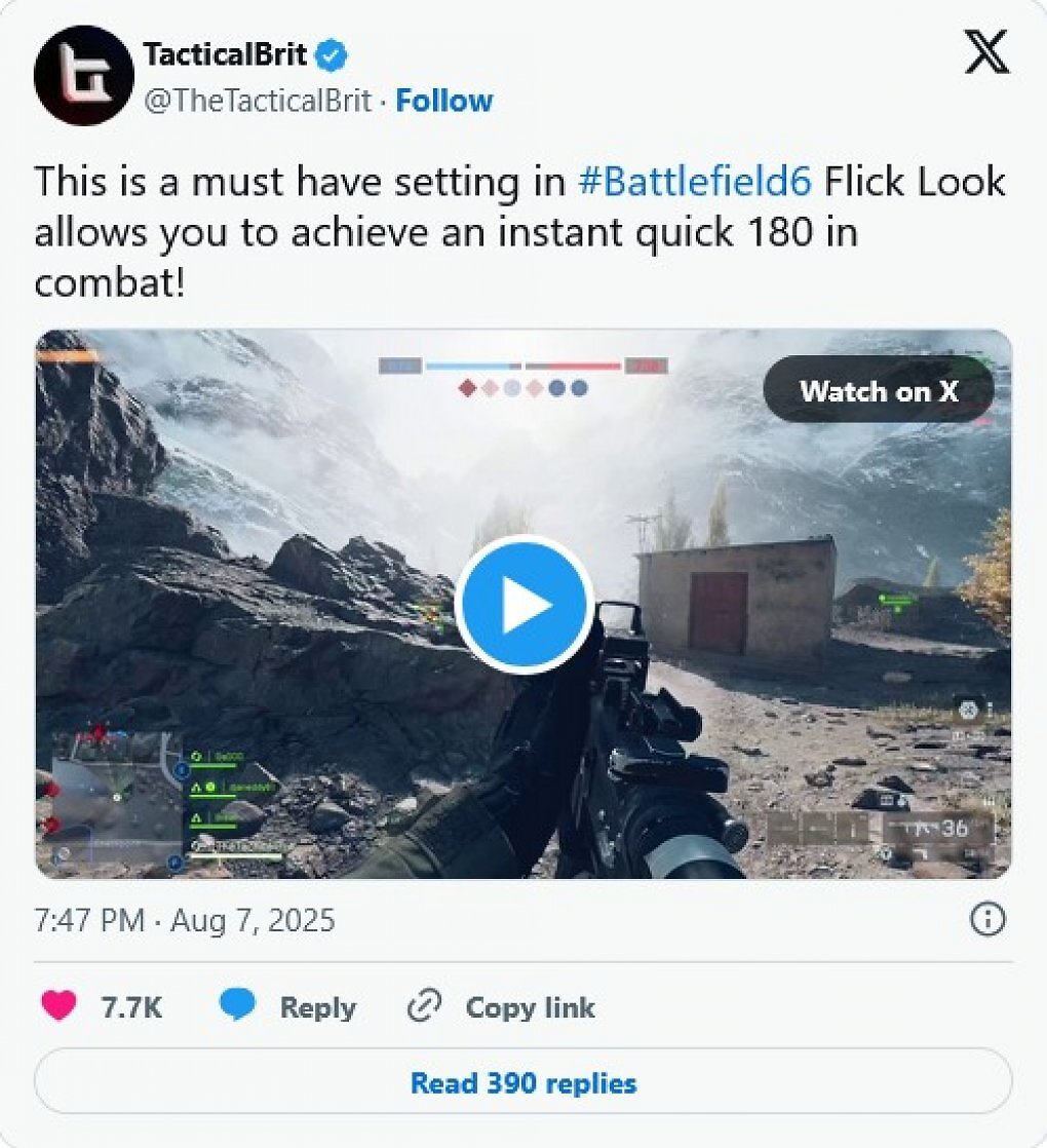 Battlefield 6: 'Flick Look' erlaubt Drehung um 180 Grad (2)