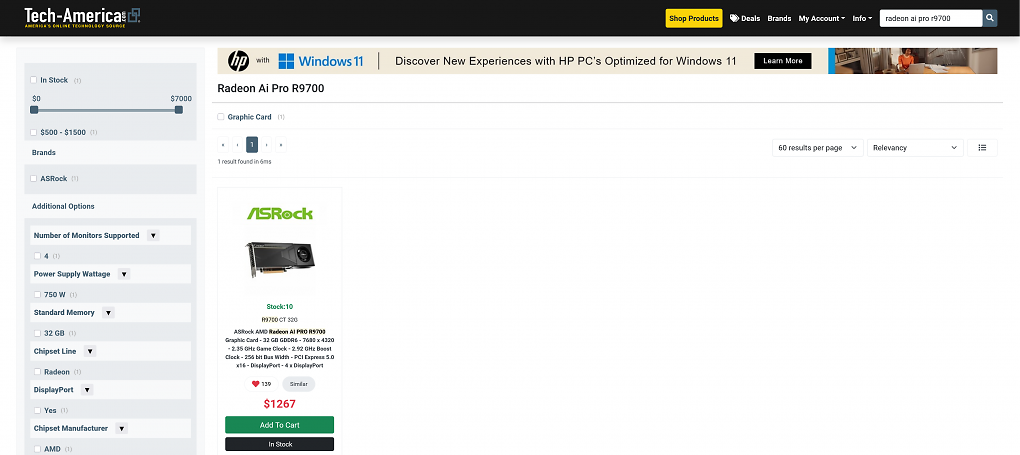 Asrock Radeon AI Pro R9700