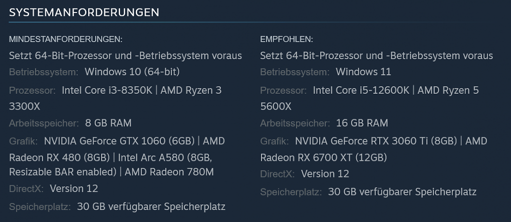 Systemanforderungen