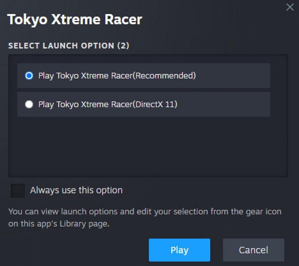 Es gibt ein neues Steam-Auswahlfenster, das neben DirectX 12 auch DirectX 11 als Start-Option bereitstellt.