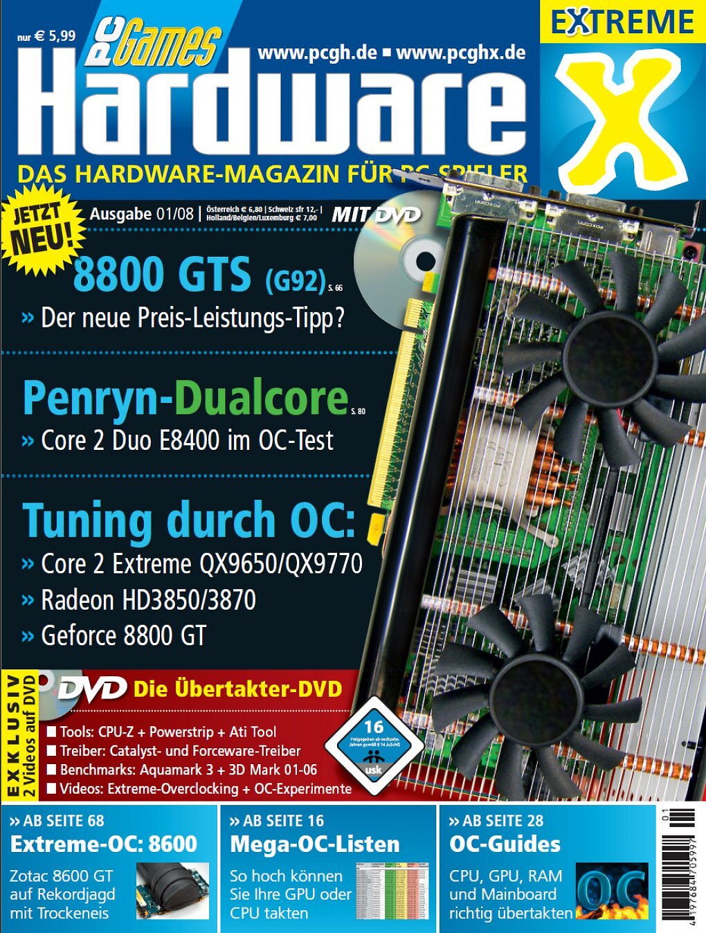 PCGH Extreme 2008: Das Taschenformat für Übertakter und Modder bot praxisnahe Tipps, Overclocking-Guides und Hardware-Grenztests - ein Ableger für Enthusiasten.