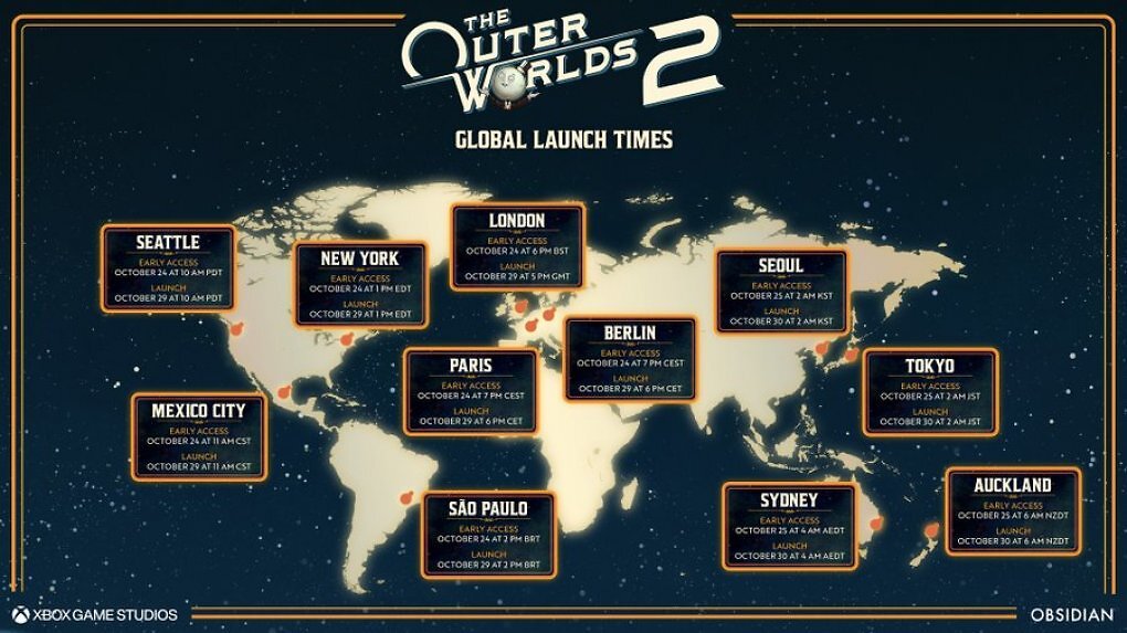 Die Launch-Termine für The Outer Worlds 2