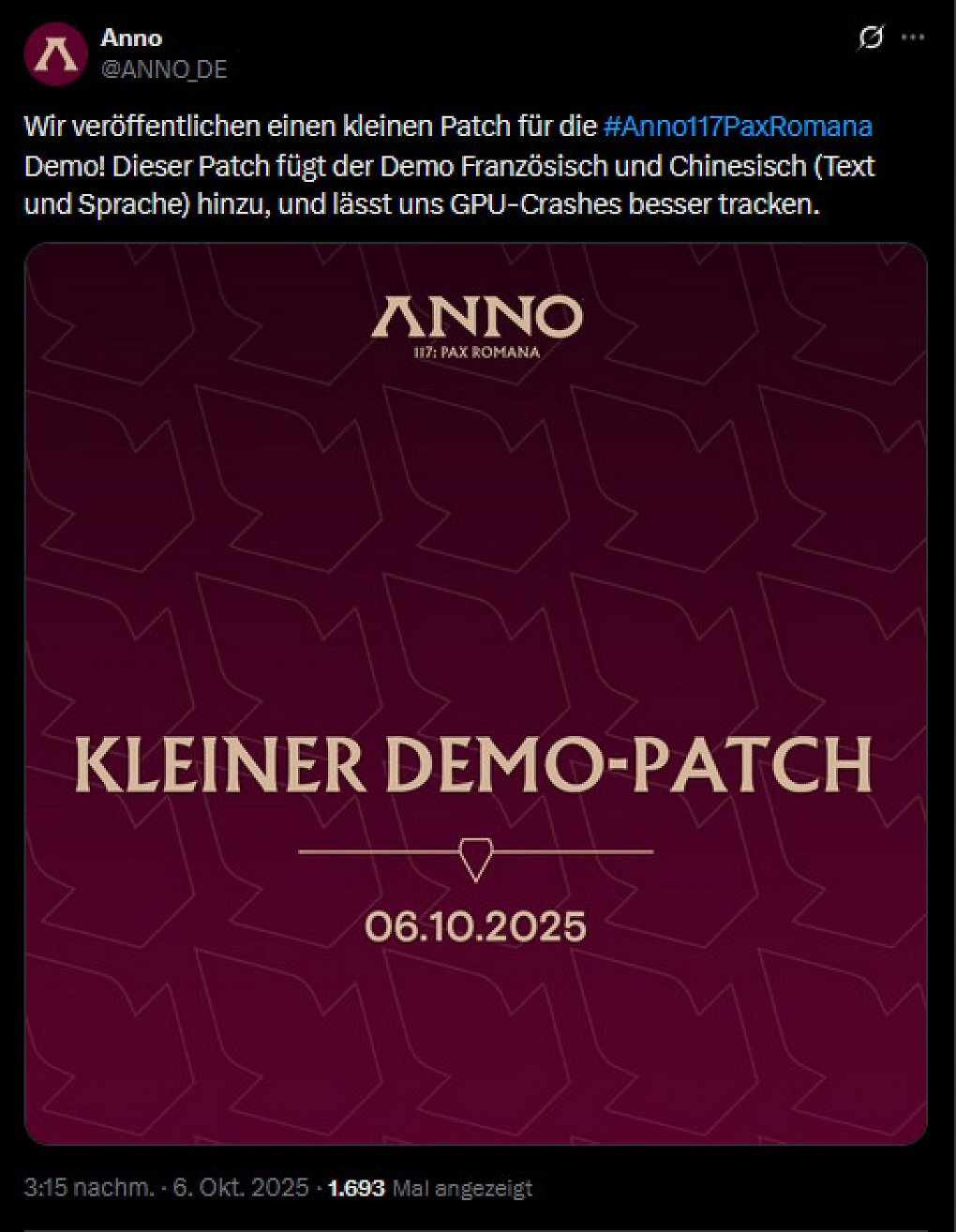 Anno 117: Ubisoft Mainz spendiert Demo überraschenden Patch (1)