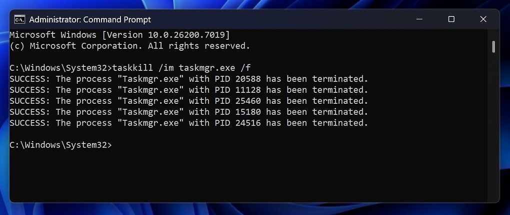 Kill Task-Manager