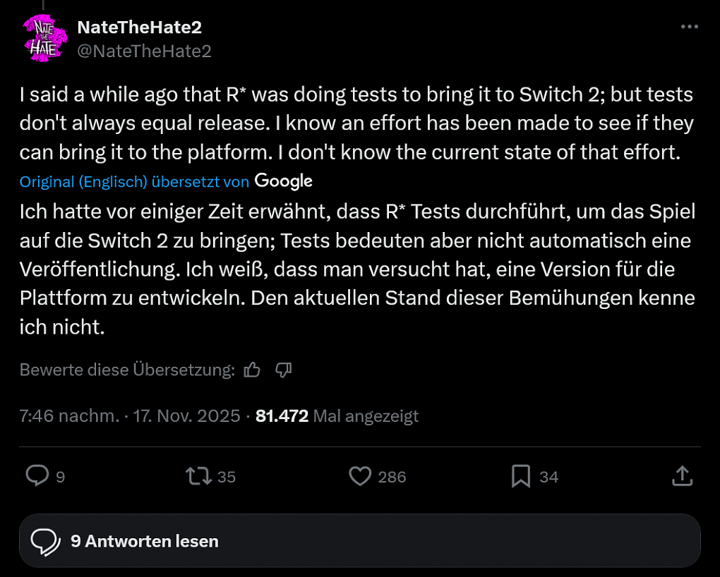 GTA 6 auf der Switch 2