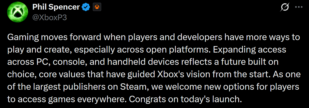 Phil Spencer sieht in der neuen Steam Machine eine Bereicherung für Spieler und Entwickler.