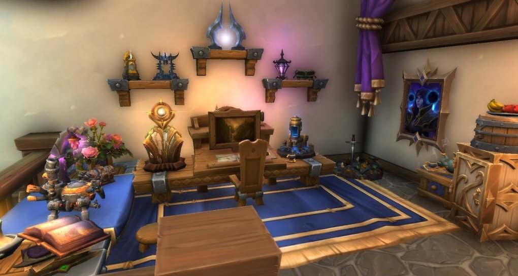 Bevor ihr all das verdient, freischaltet und kauft, könnt ihr erst einmal im Vorschau-Modus samt Platzierung, Skalierung und Rotation sehen, wie es sich in eurem WoW-Haus machen würde.