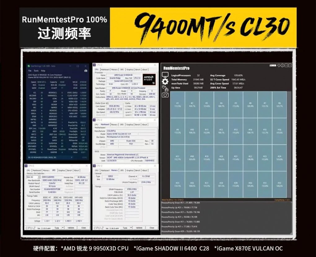 DDR5-9400 CL30