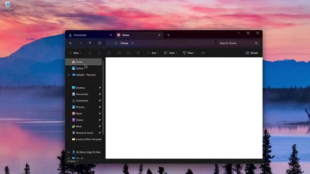 Defekter Dark Mode