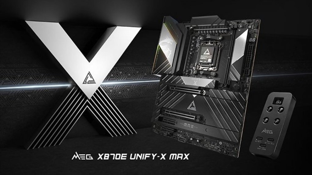 Das MEG X870E UNIFY-X MAX Mainboard von MSI.
