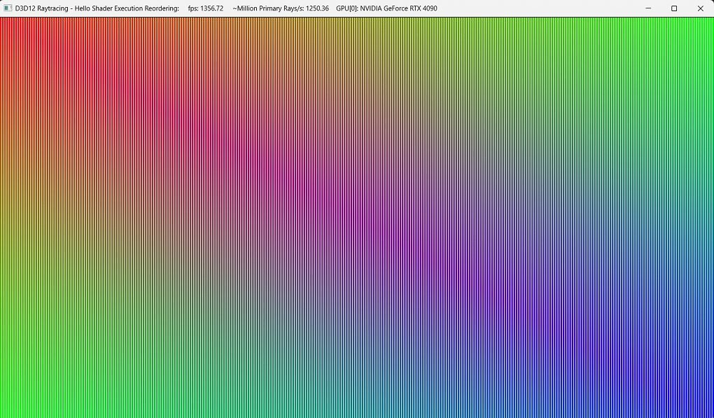 Techdemo 'D3D12RaytracingHelloShaderExecutionReordering'