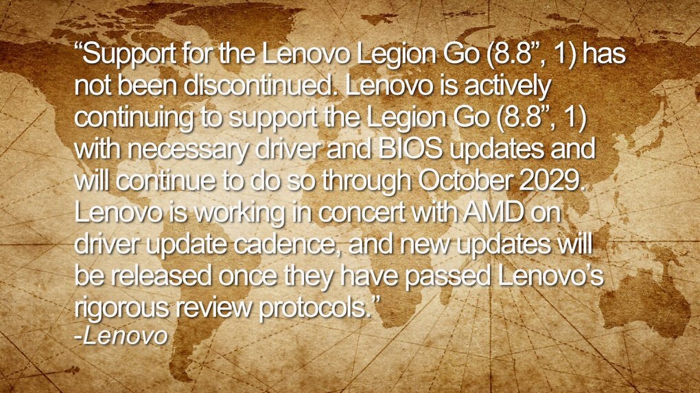Statement von Lenovo