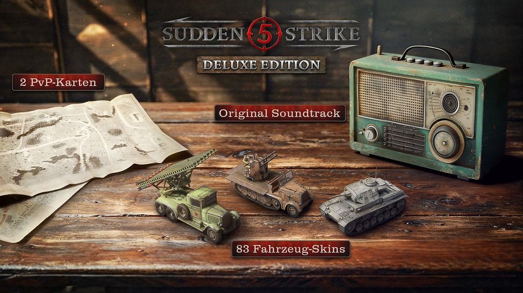 Die Zusatzinhalte der Deluxe Edition von Sudden Strike 5.