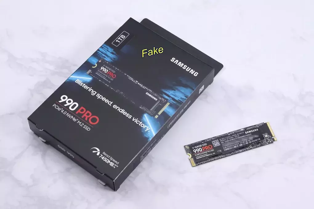 Täuschend echter SSD-Fake: Gefälschte Samsung 990 Pro