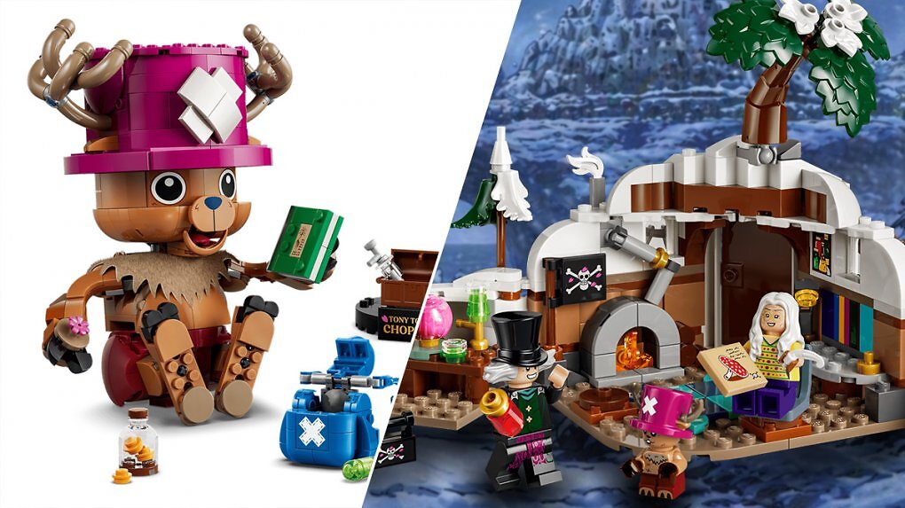 Die Minifigur von Tony Chopper gibt es bereits im preiswerten Set rund um Doc Baders Versteck. Wem das zu klein ist, kann direkt zur großen Chopper Figur greifen.