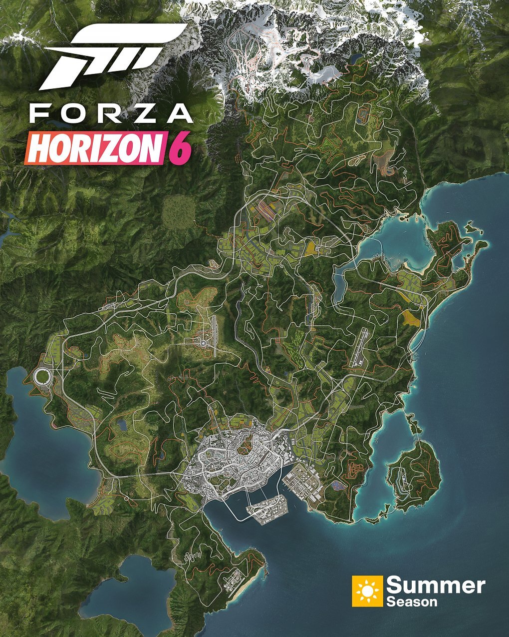 Forza Horizon 6 - Weltkarte