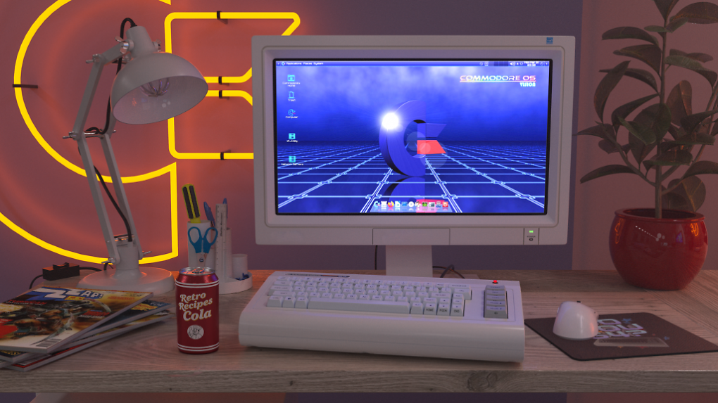 Commodore OS Vision 3.1 auf dem Commodore 64X