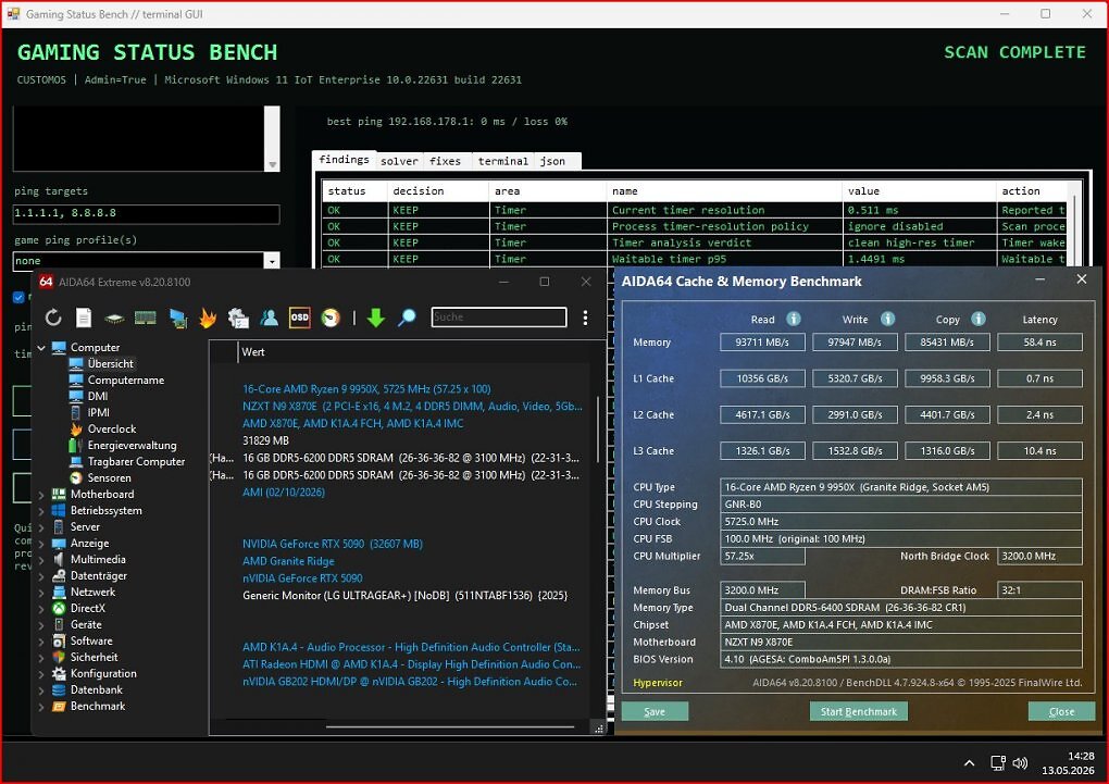 Gaming Status Bar