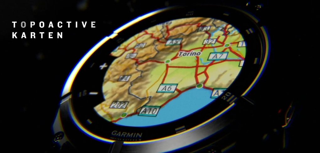 Topo Karten Google Maps GPS Navigation Garmin Smartwatch