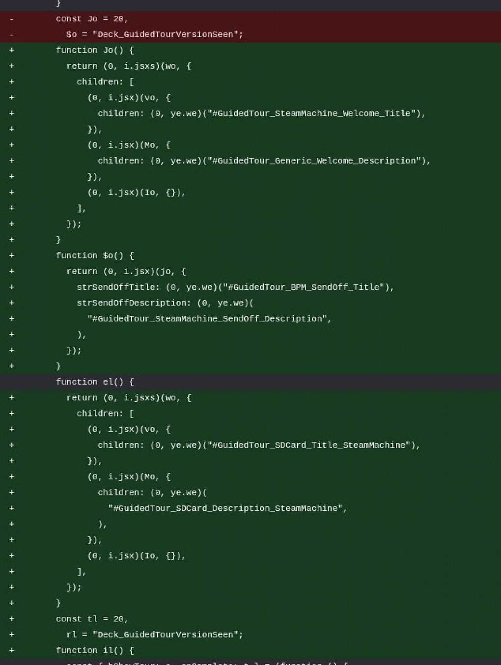 Die Welcome Tour für die neue Steam Machine im Quellcode