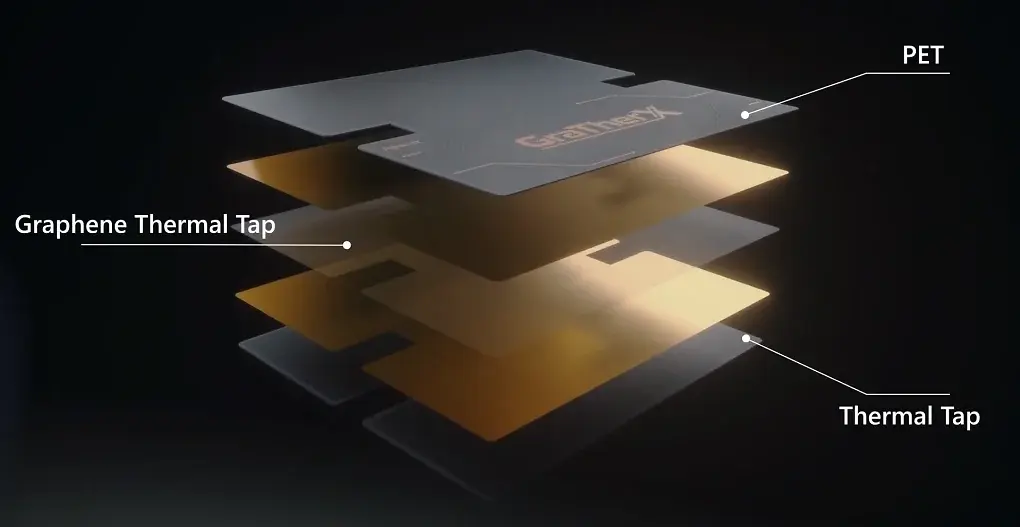 Apacer GraTherX setzt auch mehrere Lagen Kupfer und Graphen und ist 0,17 mm dünn.