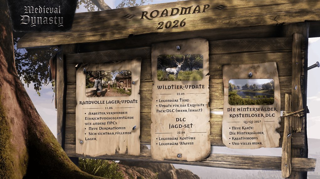 Medieval Dynasty: Die Roadmap für 2026 und darüber hinaus