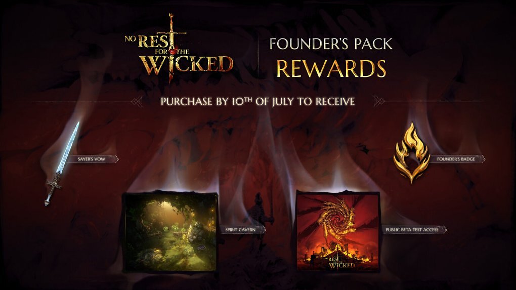 Das Founders Pack von No Rest of the Wicked ist bis zum 10. Juli erhältlich.