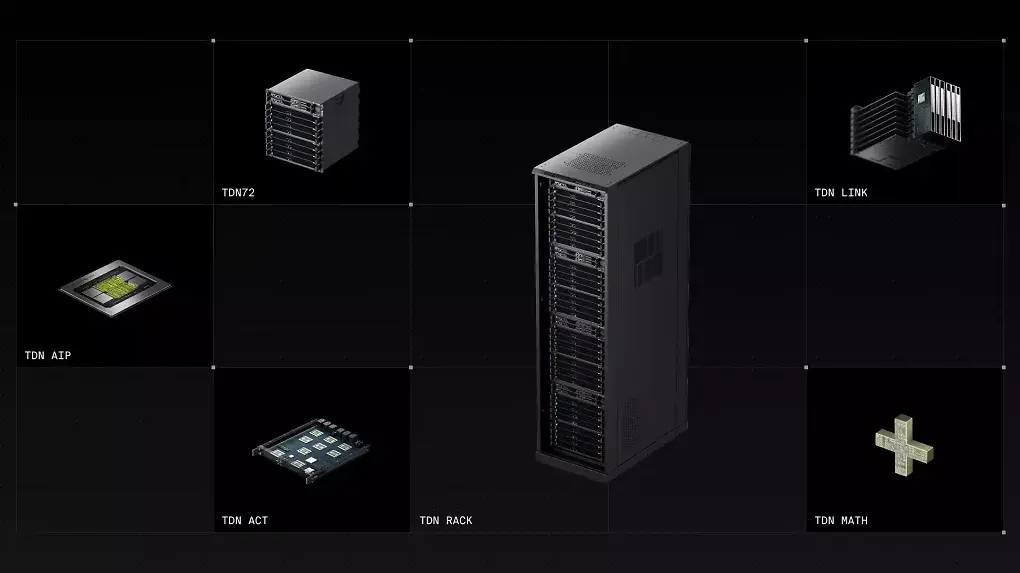 Tensordyne Napier: Das Ökosystem aus TDN AIP, TDN Pod und TDN Rack zielt auf Nvidia.