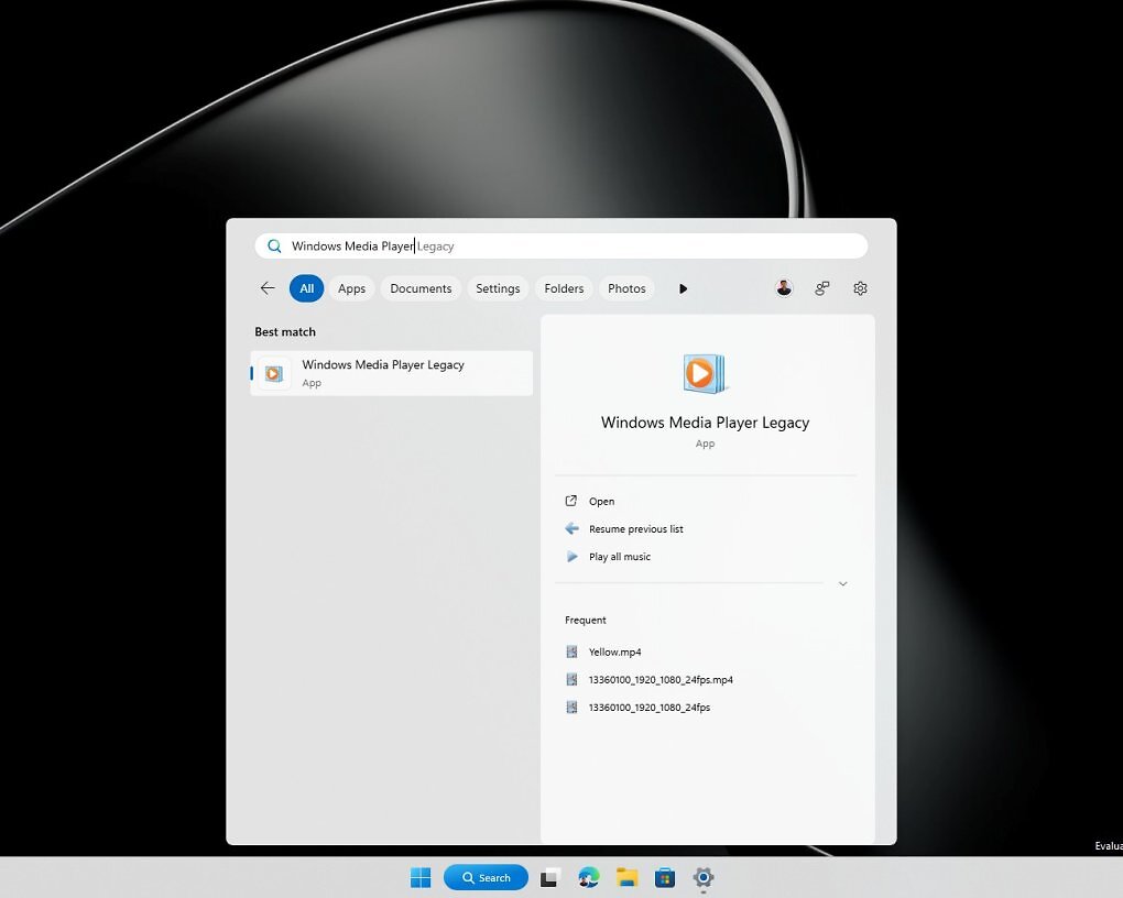Die deutlich aufgerümtere Windows-Suche ohne Bing-Webergebnisse und Store-Vorschläge.