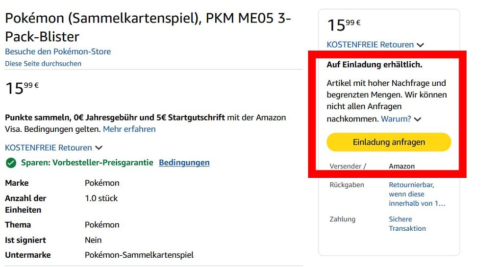 Amazon Einladung Link