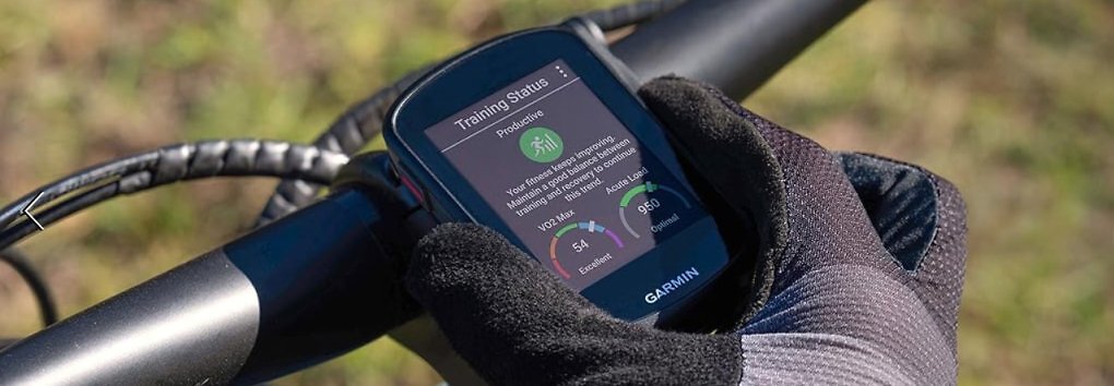 GPS Fahrradcomputer Garmin Training Daten Display