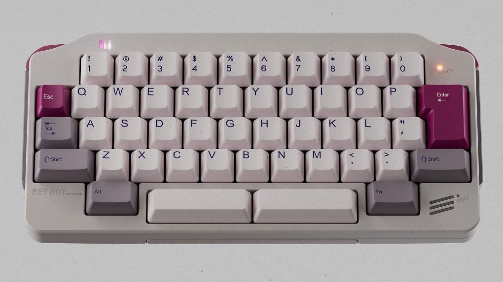 KeyBoy-Advance-Tastatur in der Draufsicht