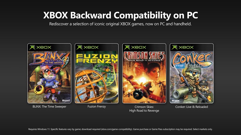 Xbox-Abwärtskompatibilität geht mit den ersten vier Spielen an den Start.