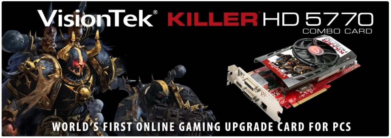 Visiontek Killer HD 5770: Kombination aus Grafikkarte und Bigfoot-Netzwerkkarte