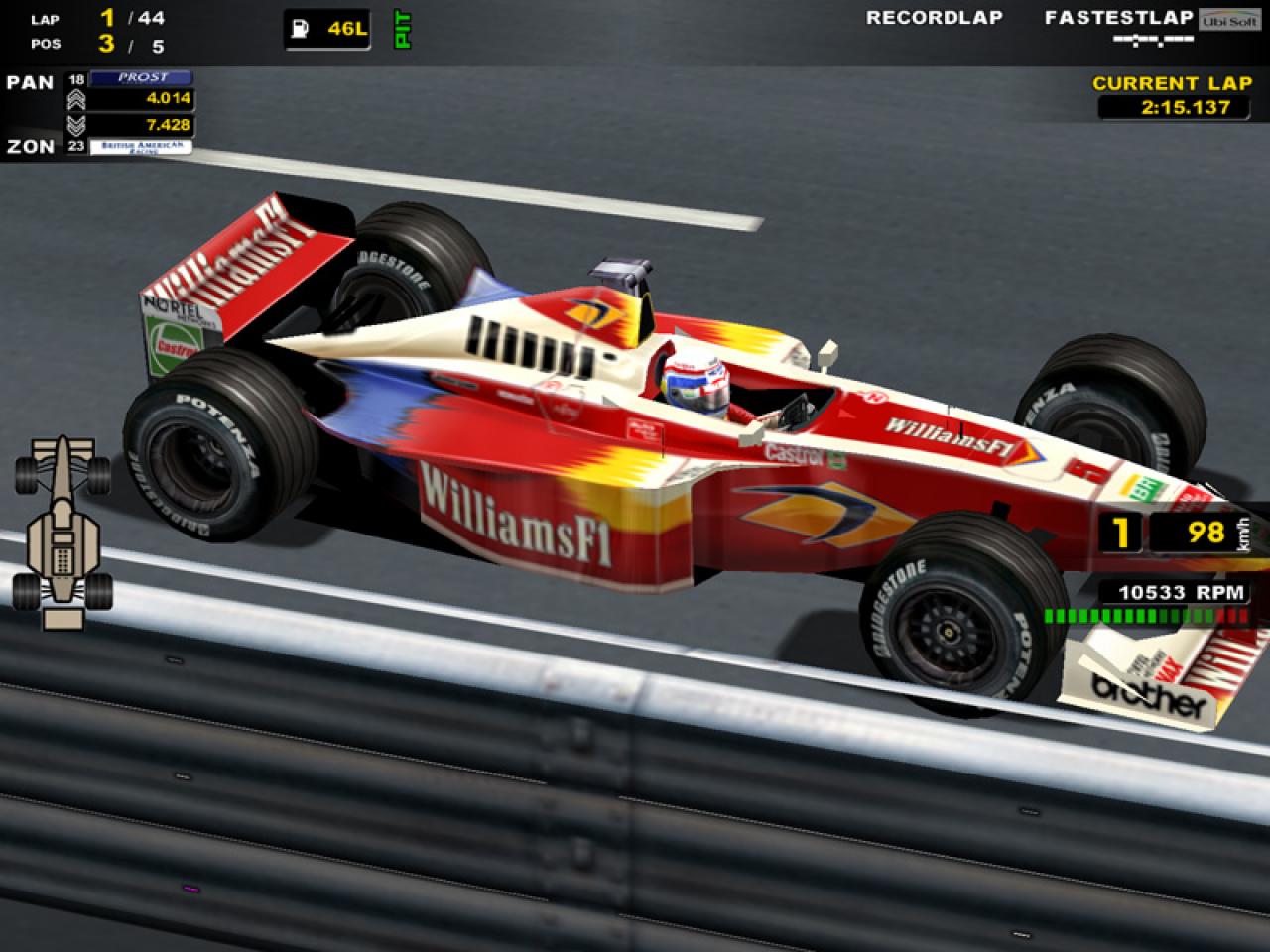 [26/11/2001] F1 Racing Championship, 2001: Ubisoft Shanghai probiert sich 2001 mit diesem Crossplattform-Titel, der als Windows-Version eine gute Wertung bekommt, aber keine Lizenz hat.