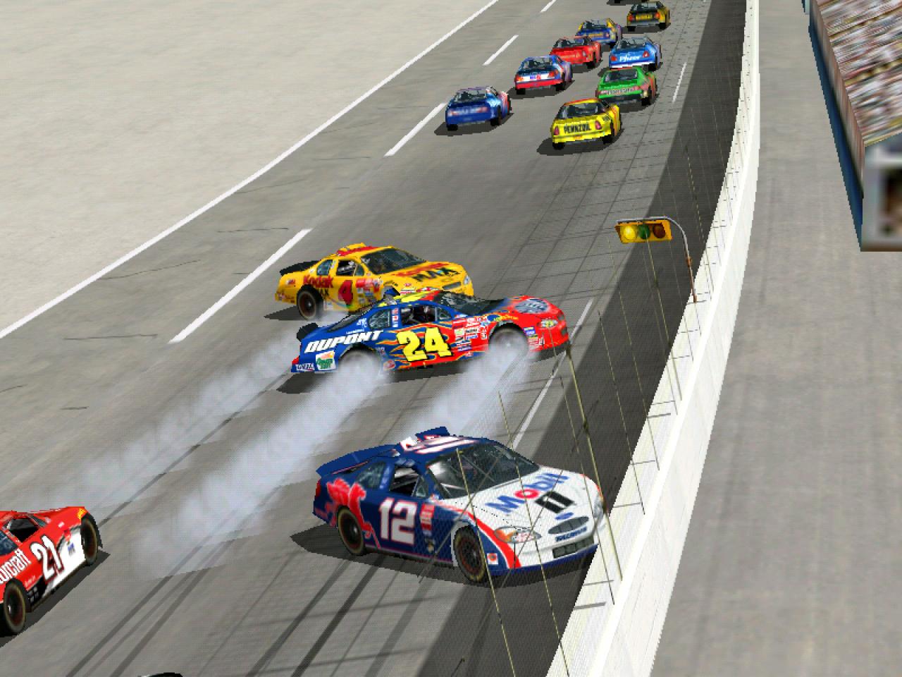 [26/11/2001] Platz 06 (88.50%): NASCAR Racing 4, Papyrus/Sierra Entertainment, 2001 - Und wieder ein Nascar-Spiel. Sie mögen uns verzeihen, aber in Amerika ist Nascar so beliebt wie in Deutschland Fußball.