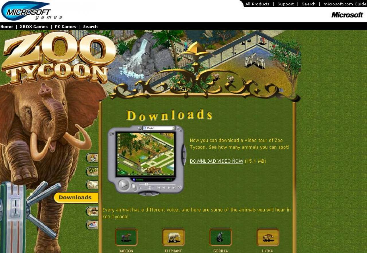 [26/11/2001] 2001: Zoo Tycoon