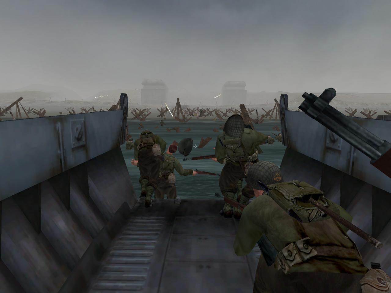 [26/11/2001] PLATZ 10: Medal of Honor Allied Assault, 2002, 2015/EA: Auch EA beherrscht den zweiten Weltkrieg und kann mit MOH AA einen guten 90er abliefern. Willkommen in der Normandie.